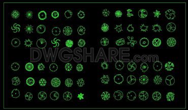 43. Trees AutoCAD blocks free download