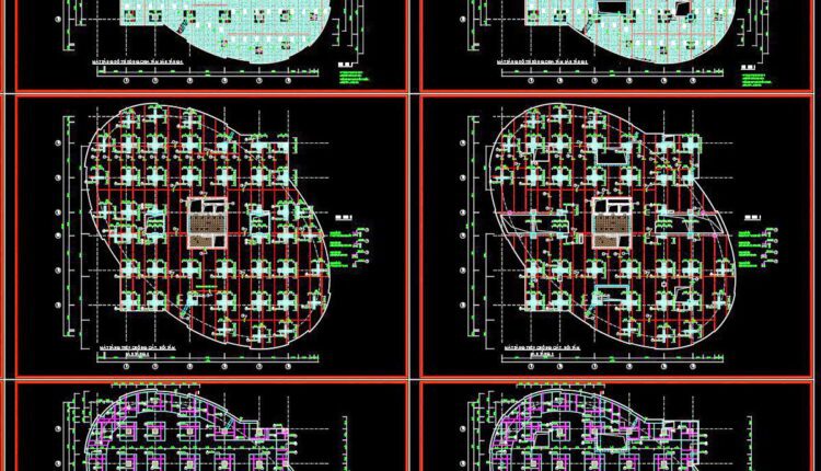 444. Download Free Cad Drawings Of Slab Connection Plans, Shear Reinforcement, Column Cap Steel, And Steel Reinforcemen (2)