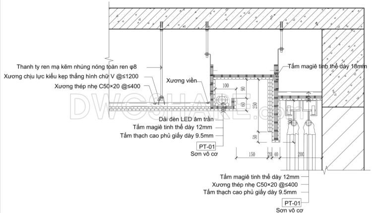 540. Free Download Of Detailed Cad Drawing Of Ceiling For Residential Projects (2)