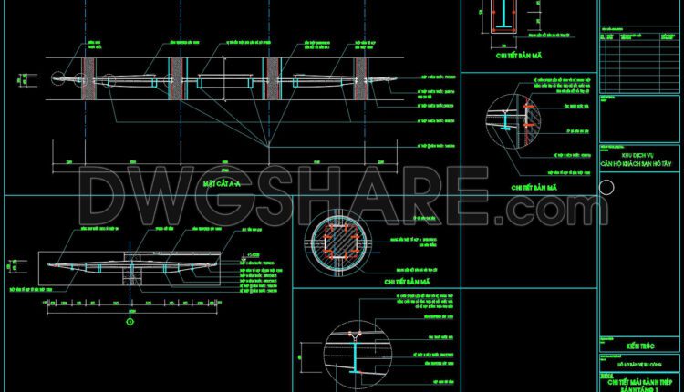 549. Free Detailed Cad Drawing – Steel And Glass Canopy Structure (3)