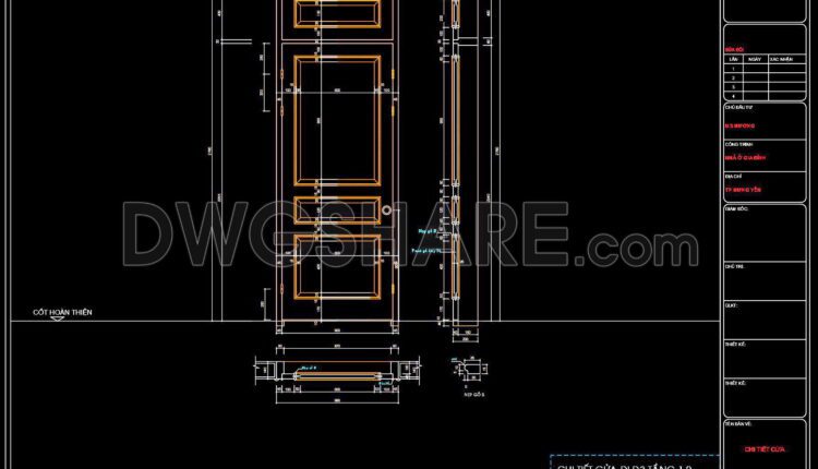 657. Detailed Cad Drawings Of Doors, Windows For Download (3)