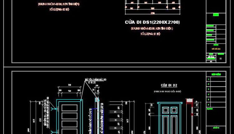 659. Detailed Cad Drawings Of Doors, Windows For Download (2)