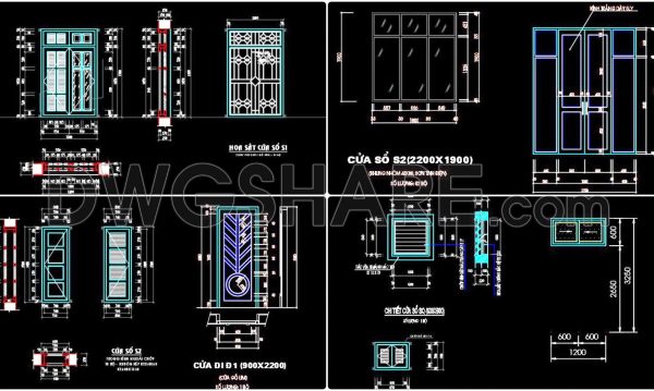1 year ago
                

                
             521659. Detailed CAD Drawings Of Doors, Windows For Download