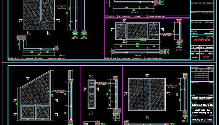 664. Detailed Cad Drawings Of Doors, Windows For Download (2)