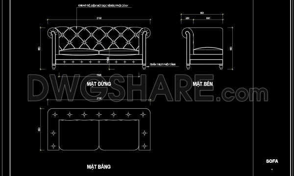 1 year ago
                

                
             7789. Free CAD Drawing of Classic-Style Sofa with Detailed Views
