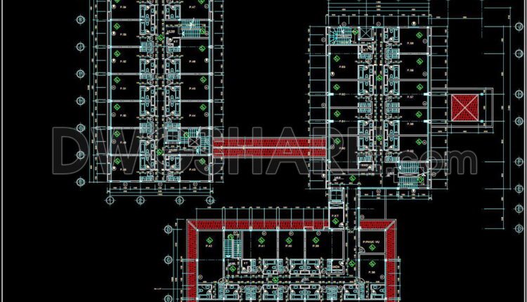109. Download The Complete Construction Drawings Of The 2-story Hotel With An Area Of 1500m2 (8)