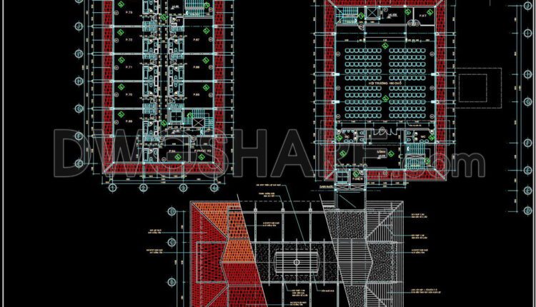 109. Download The Complete Construction Drawings Of The 2-story Hotel With An Area Of 1500m2 (9)
