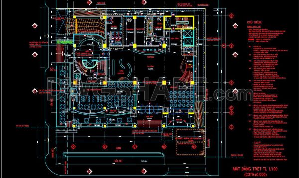 1 year ago
                

                
             3,294110. Download Free CAD Floor Plan of a 5-Star Hotel with a 2600m2 Area