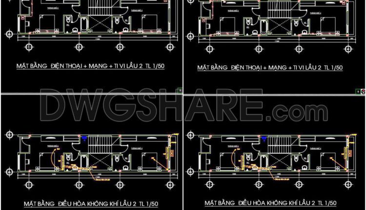 120. Free Download Of Mechanical And Electrical Construction Design Drawings For A 3-story House (4)