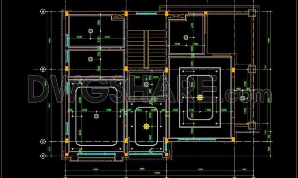 1 year ago
                

                
             1,432177. Free Download Detailed CAD drawings for the ceiling layout design of a 3-story townhouse