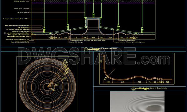 1 year ago
                

                
             1,308182. Free download of section drawing for decorative ceiling design