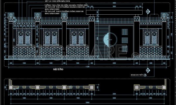 186. Download CAD drawings for technical design and construction of gate and fence for townhouse