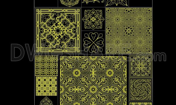 1 year ago 1638193. Free Download of Decorative Pattern Design CAD Blocks
