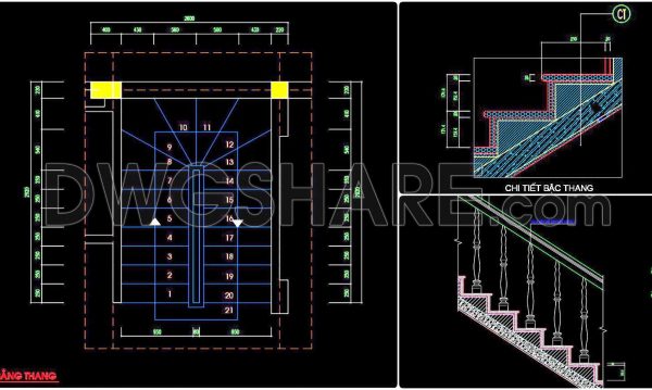 1 year ago
                

                
             848299. Free Download detailed CAD drawings of townhouse stairs