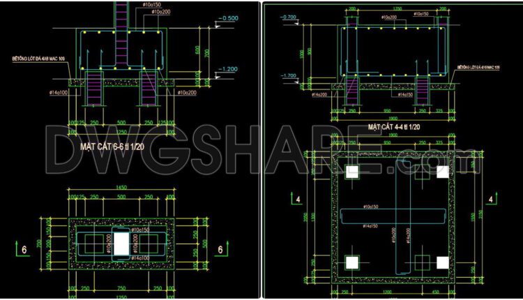 316. Download Free Cad Structural Drawings For A 8.3m X 16m Reinforced Concrete Townhouse Construction (2)