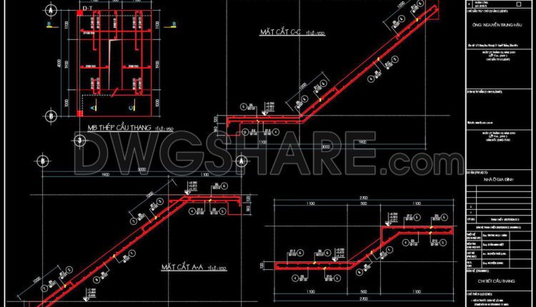 318. Download Free Cad Structural Drawings For A 4m X 18.5m Reinforced Concrete Townhouse Construction (8)
