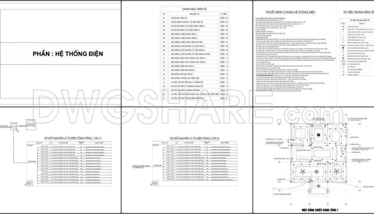 337. Free Download Of Mechanical And Electrical Construction Design Drawings For A 2-story House (3)