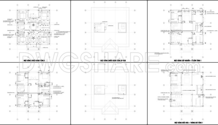 337. Free Download Of Mechanical And Electrical Construction Design Drawings For A 2-story House (4)