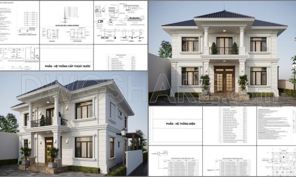 1 year ago
                

                
             1,678337. Free Download of Mechanical and Electrical Construction Design Drawings for a 2-Story House