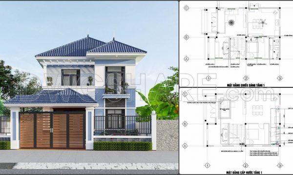 1 year ago
                

                
             1,190338. Free Download of Mechanical and Electrical Construction Design Drawings for a 2-Story House