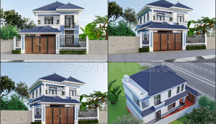 338. Free Download Of Mechanical And Electrical Construction Design Drawings For A 2-story House (2)