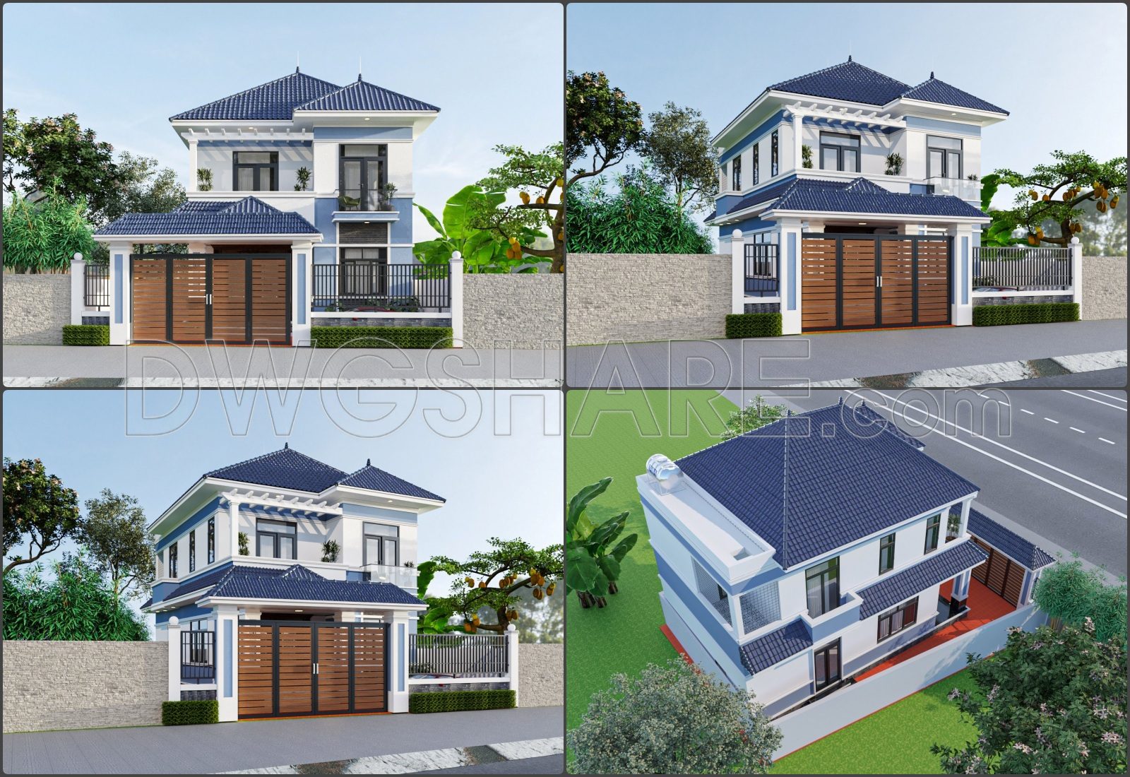 338. Free Download Of Mechanical And Electrical Construction Design Drawings For A 2-story House (2)