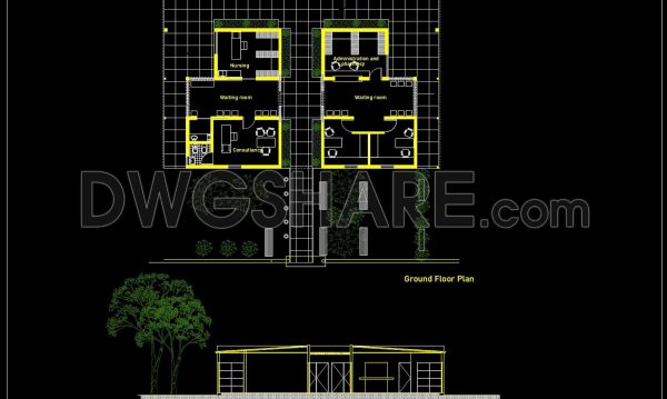 1 year ago
                

                
             1,96735. Modern Community Health Clinic Design Free CAD Download