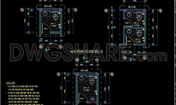 1 year ago
                

                
             445360. Free download of CAD technical drawings for the construction of bathrooms in townhouses