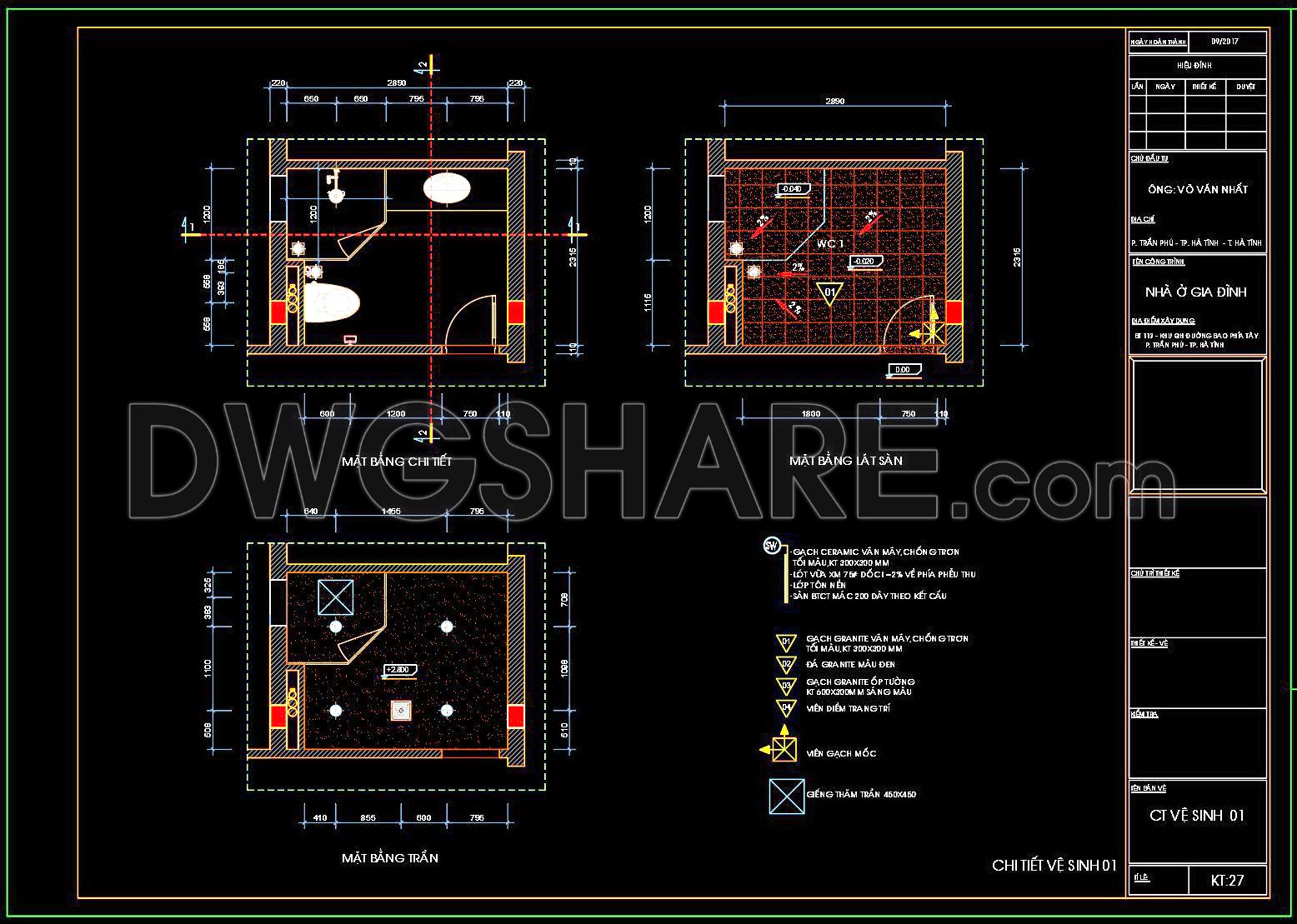 370. Free Download Cad Drawings Of Toilet And Bathroom Layout With Construction Details (1)