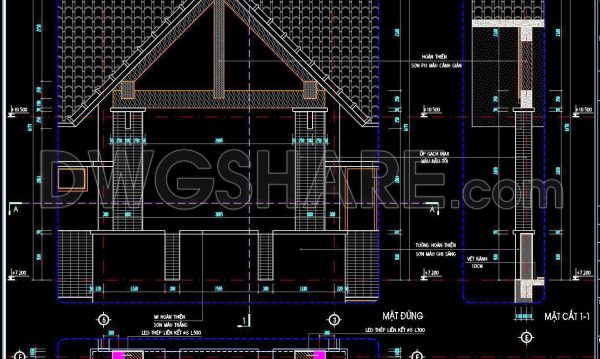 1 year ago
                

                
             1,374409. Free Download Detailed CAD Drawing of House Pitched Roof & Facade