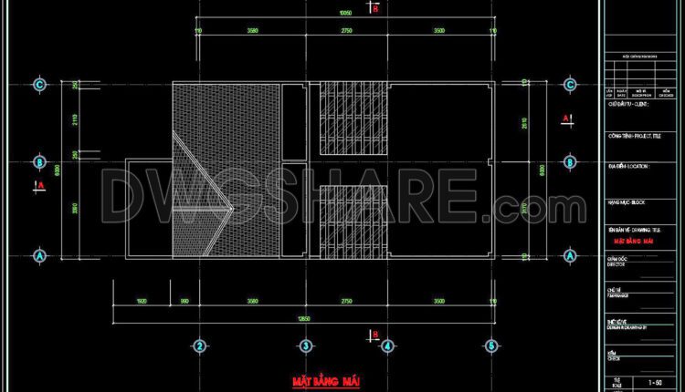 423. Download Cad Design Drawings For A 3-story House With Dimensions 6m X 17m (5)
