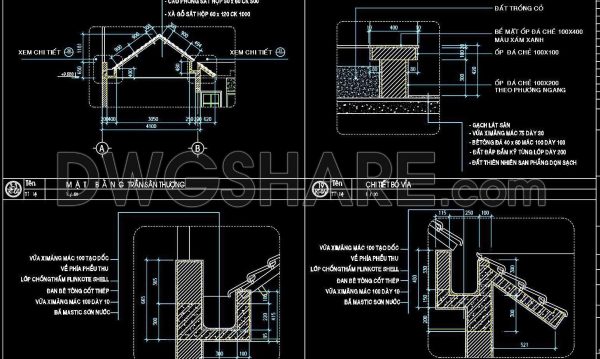 1 year ago
                

                
             2,432427. Free Detailed CAD Drawing of Roof and Drainage Construction Sections