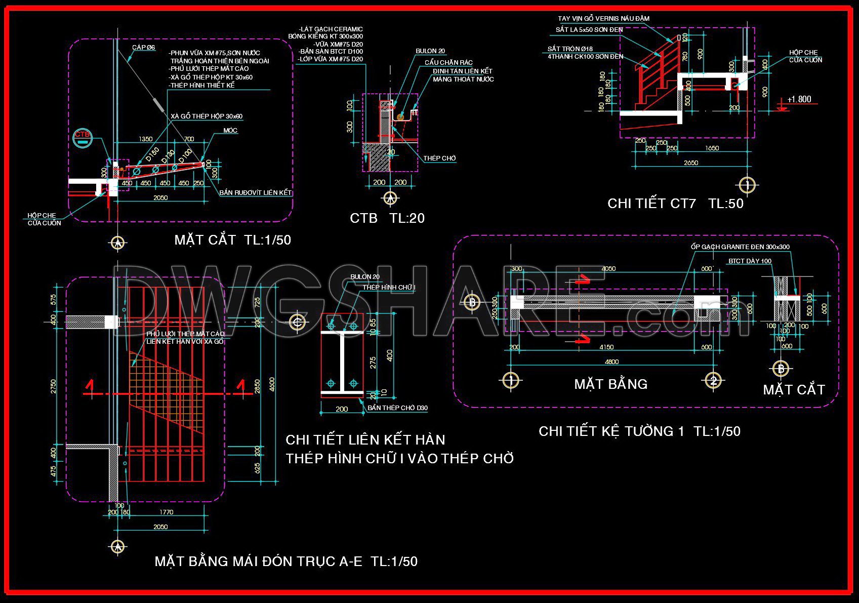 536. Free Cad Download Cantilevered Porch Roof Detail (1)
