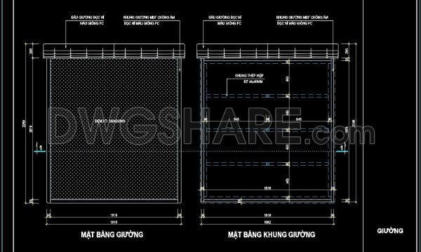 54. Free Download: Bed CAD Shop Drawing