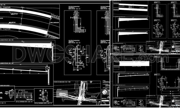615. Cantilever Wall Reinforcement CAD Details Free Download