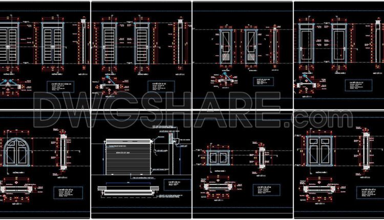 666. Free Detailed Cad Drawings Of Doors, Windows For Download