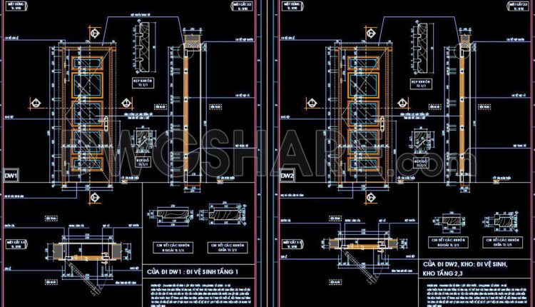 669. Free Detailed Cad Drawings Of Doors, Windows For Download (4)