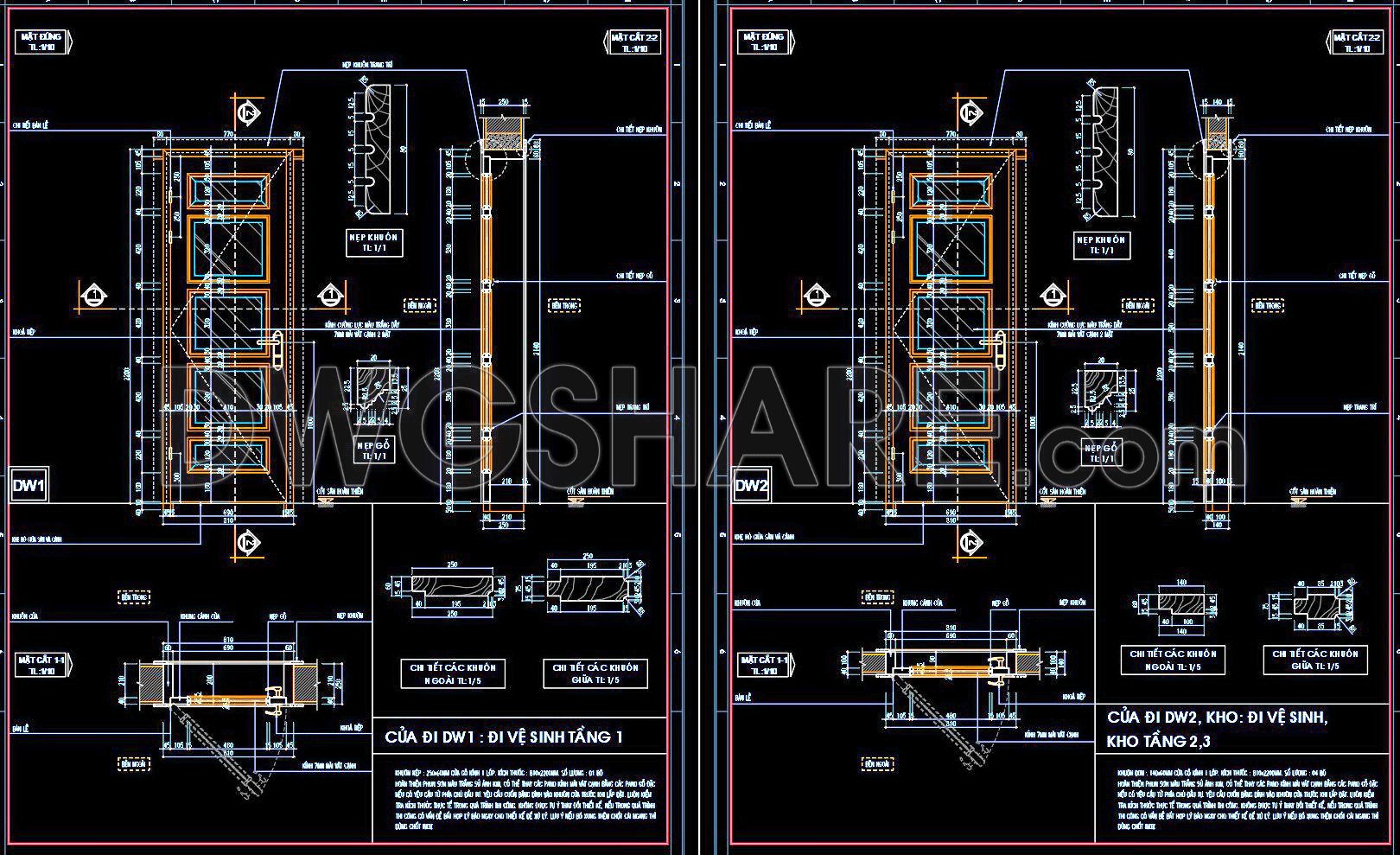 669. Free Detailed Cad Drawings Of Doors, Windows For Download (4)