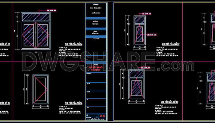 671. Free Detailed Cad Drawings Of Doors, Windows For Download (3)