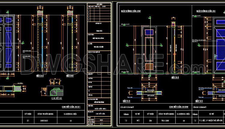 672. Free Detailed Cad Drawings Of Doors, Windows For Download (1)