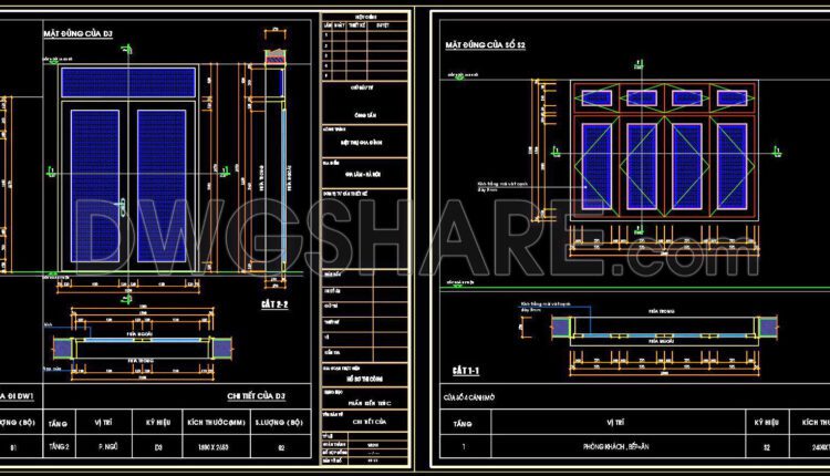 672. Free Detailed Cad Drawings Of Doors, Windows For Download (2)