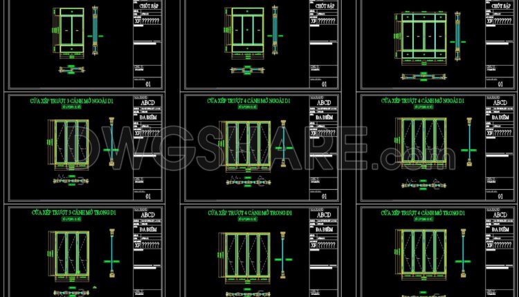 675. Free Cad Door & Window Systems Details Dwg (1)