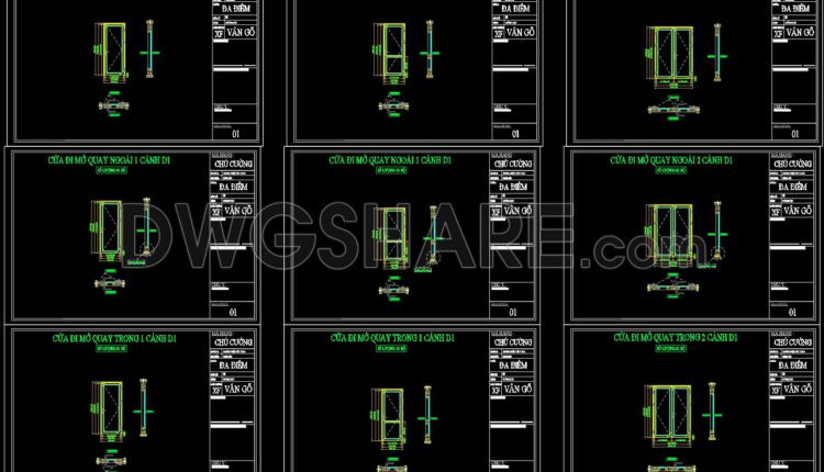 675. Free Cad Door & Window Systems Details Dwg (3)
