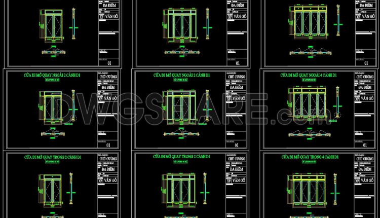675. Free Cad Door & Window Systems Details Dwg (4)