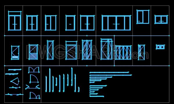 68. Download Free Dynamic CAD Door Blocks Library