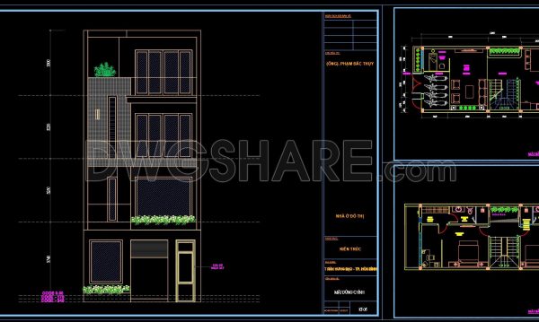1 year ago
                

                
             1,444760. Free Download CAD Design Drawings for a 3-Story House with Dimensions 5.9m x 12.8m