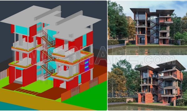 1 year ago
                

                
             1,387761. Download Free 3D CAD Files for a Modern 4-Story Villa Design