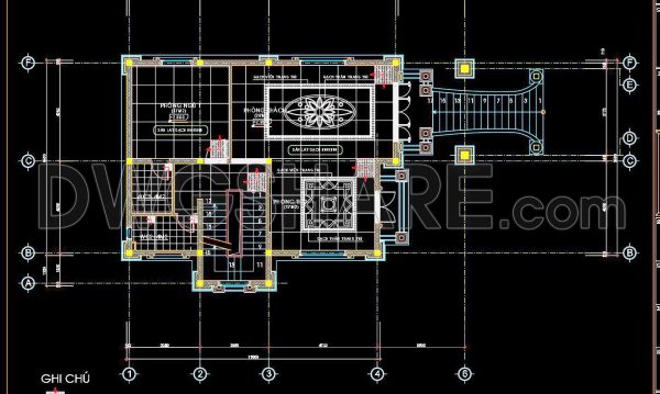 1 year ago
                

                
             61786. Download free detailed CAD drawings of floor plans for a 3-story townhouse