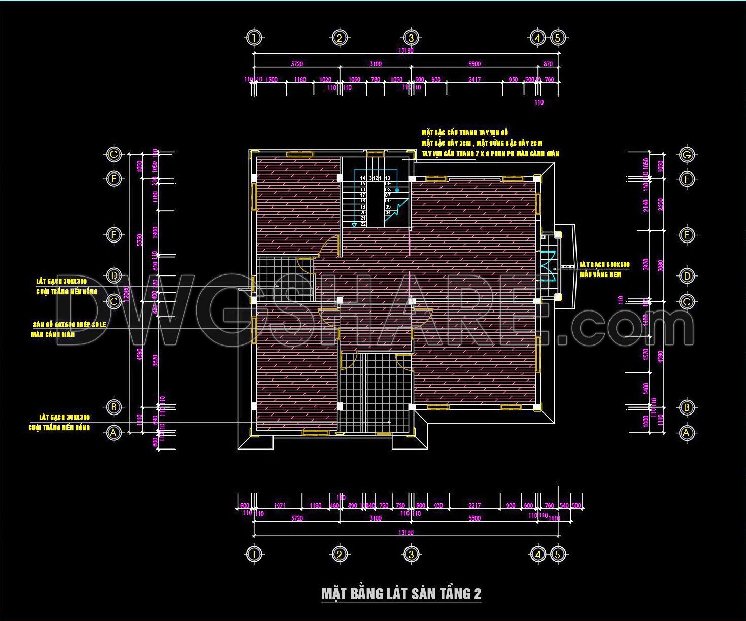 88. Download Free Detailed Cad Drawings Of Floor Plans For A 3-story Townhouse (2)