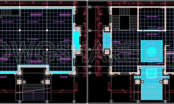 1 year ago
                

                
             50190. Download free detailed CAD drawings of floor plans for a 4-story townhouse